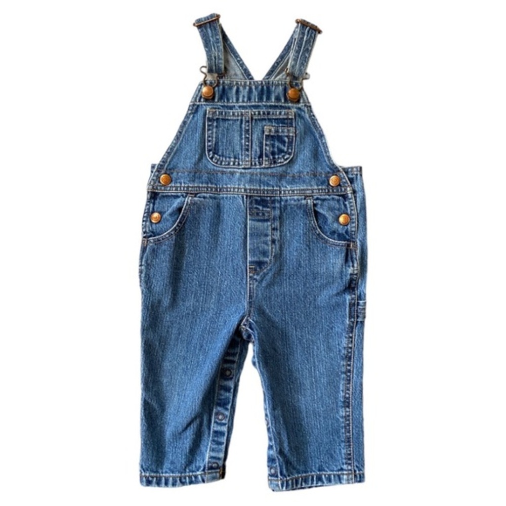 VINTAGE Y2K 90s GAP CLASSIC Overalls Cargo Pants Jeans Romper Jumper Blue Pocket